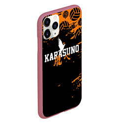 Чехол iPhone 11 Pro матовый KARASUNO КАРАСУНО, цвет: 3D-малиновый — фото 2