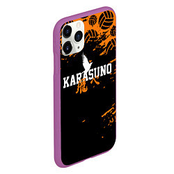 Чехол iPhone 11 Pro матовый KARASUNO КАРАСУНО, цвет: 3D-фиолетовый — фото 2