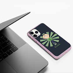 Чехол iPhone 11 Pro матовый Маки, цвет: 3D-розовый — фото 2