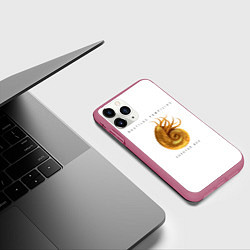 Чехол iPhone 11 Pro матовый Nautilus Pompilius ЗОЛОТОЙ ВЕК, цвет: 3D-малиновый — фото 2