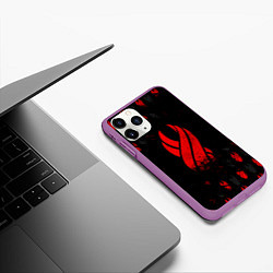 Чехол iPhone 11 Pro матовый DEAD SPACE ОБЕЛИСК, цвет: 3D-фиолетовый — фото 2