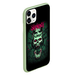 Чехол iPhone 11 Pro матовый SLIPKNOT, цвет: 3D-салатовый — фото 2