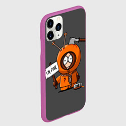 Чехол iPhone 11 Pro матовый Я в норме, цвет: 3D-фиолетовый — фото 2