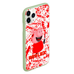 Чехол iPhone 11 Pro матовый Roblox piggyСвинка Пигги, цвет: 3D-салатовый — фото 2