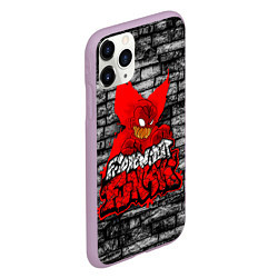 Чехол iPhone 11 Pro матовый Friday Night Funkin TrickyWall, цвет: 3D-сиреневый — фото 2