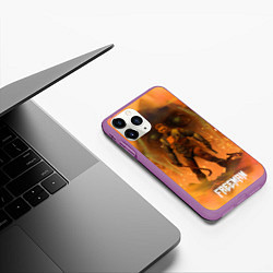 Чехол iPhone 11 Pro матовый FREEMAN GMAN HALF-LIFE Z, цвет: 3D-фиолетовый — фото 2