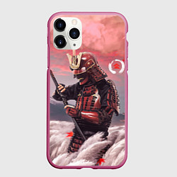 Чехол iPhone 11 Pro матовый Ghost of Tsushim Призрак Цусимы Z, цвет: 3D-малиновый