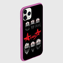 Чехол iPhone 11 Pro матовый АЛИСА, цвет: 3D-фиолетовый — фото 2