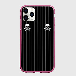 Чехол iPhone 11 Pro матовый Как у Горшка Король и Шут, цвет: 3D-малиновый
