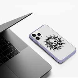 Чехол iPhone 11 Pro матовый Killer Queen JoJo, цвет: 3D-светло-сиреневый — фото 2