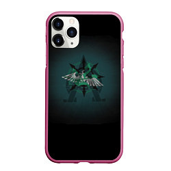Чехол iPhone 11 Pro матовый Hydra dominatus, цвет: 3D-малиновый