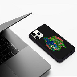 Чехол iPhone 11 Pro матовый Stone Ocean JoJo, цвет: 3D-черный — фото 2