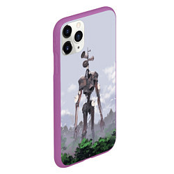 Чехол iPhone 11 Pro матовый СИРЕНОГОЛОВЫЙ ЛЕС, цвет: 3D-фиолетовый — фото 2