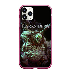 Чехол iPhone 11 Pro матовый Гнев Войны Darksiders Z, цвет: 3D-малиновый
