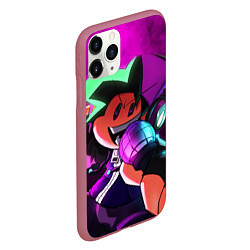 Чехол iPhone 11 Pro матовый Бойфренд Boyfriend FNF, цвет: 3D-малиновый — фото 2