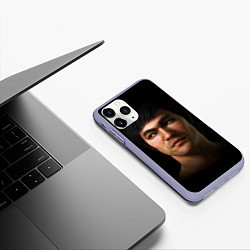 Чехол iPhone 11 Pro матовый Bruce, цвет: 3D-светло-сиреневый — фото 2