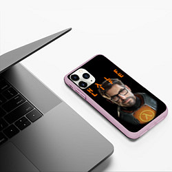 Чехол iPhone 11 Pro матовый HALF-LIFE FREEMAN ФРИМАН Z, цвет: 3D-розовый — фото 2