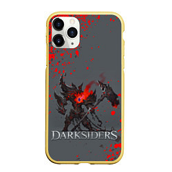 Чехол iPhone 11 Pro матовый Darksiders Гнев Войны Z, цвет: 3D-желтый
