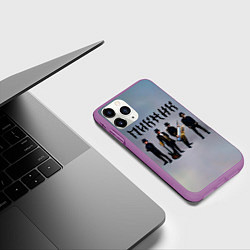 Чехол iPhone 11 Pro матовый Пикник группа, цвет: 3D-фиолетовый — фото 2