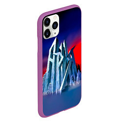 Чехол iPhone 11 Pro матовый Ария - Мания величия, цвет: 3D-фиолетовый — фото 2