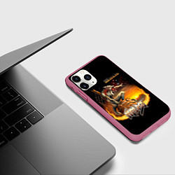 Чехол iPhone 11 Pro матовый Ария Штиль, цвет: 3D-малиновый — фото 2