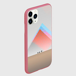 Чехол iPhone 11 Pro матовый Пустынный мираж, цвет: 3D-малиновый — фото 2
