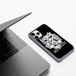 Чехол iPhone 11 Pro матовый Baby Metal Negative, цвет: 3D-серый — фото 2