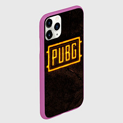 Чехол iPhone 11 Pro матовый PUBG ПАБГ NEON, цвет: 3D-фиолетовый — фото 2