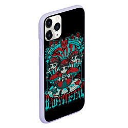 Чехол iPhone 11 Pro матовый Blue BabyMetal, цвет: 3D-светло-сиреневый — фото 2