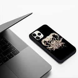 Чехол iPhone 11 Pro матовый BabyMetal в челюстях демона, цвет: 3D-черный — фото 2