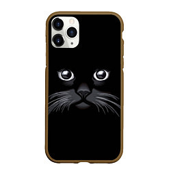 Чехол iPhone 11 Pro матовый Кот Журбей, цвет: 3D-коричневый