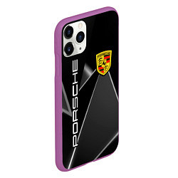 Чехол iPhone 11 Pro матовый Порше Porsche, цвет: 3D-фиолетовый — фото 2