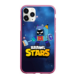 Чехол iPhone 11 Pro матовый Ash Brawl Stars Эш, цвет: 3D-малиновый