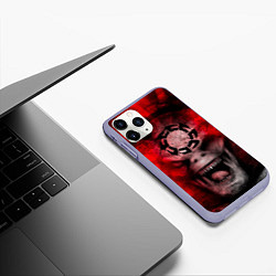 Чехол iPhone 11 Pro матовый ШЕСТЕРНЯ GEARS OF WAR Z, цвет: 3D-светло-сиреневый — фото 2