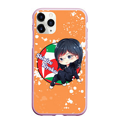 Чехол iPhone 11 Pro матовый Shimizu Kiyoko Haikyu Волейбол Z, цвет: 3D-розовый