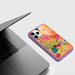 Чехол iPhone 11 Pro матовый Мои эмоции, цвет: 3D-фиолетовый — фото 2