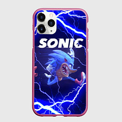Чехол iPhone 11 Pro матовый SONIC СОНИК Z, цвет: 3D-малиновый