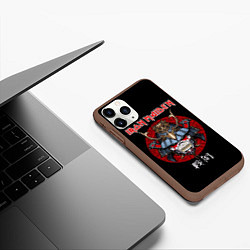 Чехол iPhone 11 Pro матовый Iron Maiden, Senjutsu, цвет: 3D-коричневый — фото 2