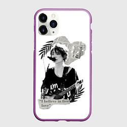 Чехол iPhone 11 Pro матовый Free love