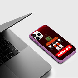 Чехол iPhone 11 Pro матовый ROBLOX РОБЛОКС Z, цвет: 3D-фиолетовый — фото 2