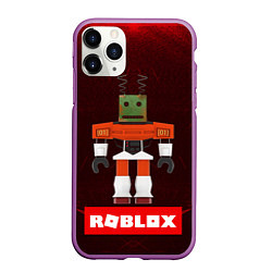 Чехол iPhone 11 Pro матовый ROBLOX РОБЛОКС Z, цвет: 3D-фиолетовый