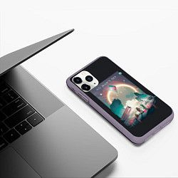 Чехол iPhone 11 Pro матовый NMS Next, цвет: 3D-серый — фото 2