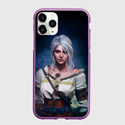 Чехол iPhone 11 Pro матовый Ciri, цвет: 3D-фиолетовый