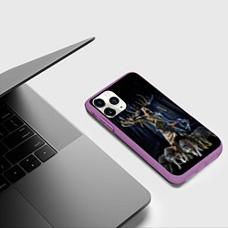 Чехол iPhone 11 Pro матовый Leszy, цвет: 3D-фиолетовый — фото 2