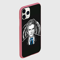 Чехол iPhone 11 Pro матовый Питер Капальди, цвет: 3D-малиновый — фото 2