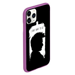 Чехол iPhone 11 Pro матовый Я не хочу идти, цвет: 3D-фиолетовый — фото 2