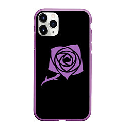 Чехол iPhone 11 Pro матовый Тореадор, цвет: 3D-фиолетовый