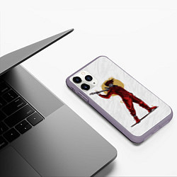 Чехол iPhone 11 Pro матовый MICK THOMSON SLIPKNOT СЛИПКНОТ Z, цвет: 3D-серый — фото 2