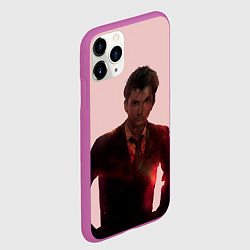 Чехол iPhone 11 Pro матовый David Tennant, цвет: 3D-фиолетовый — фото 2