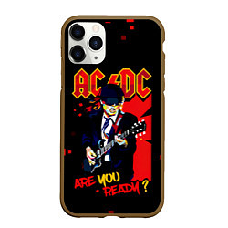 Чехол iPhone 11 Pro матовый ARE YOU REDY? ACDC, цвет: 3D-коричневый